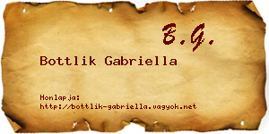 Bottlik Gabriella névjegykártya