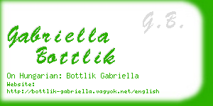 gabriella bottlik business card